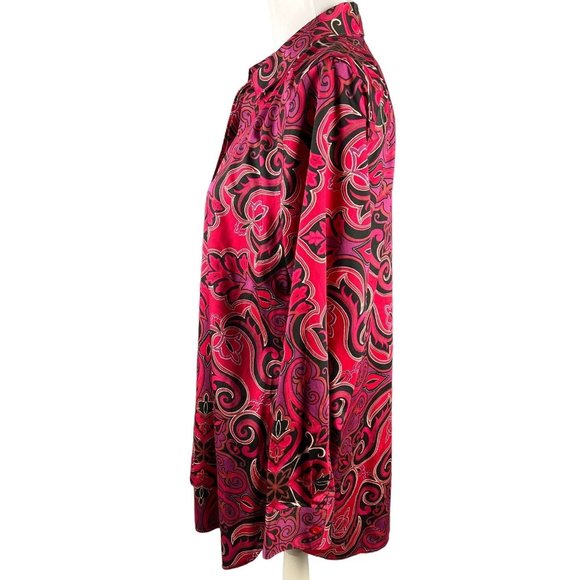 Chico's Long Sleeve Cotton Button Down Shirt Size L - Picture 3 of 8